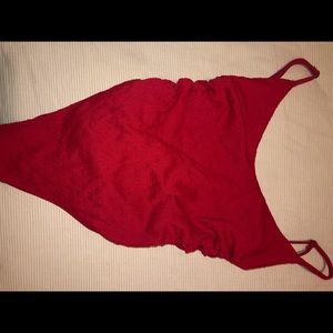 One piece Hollister red swimsuit